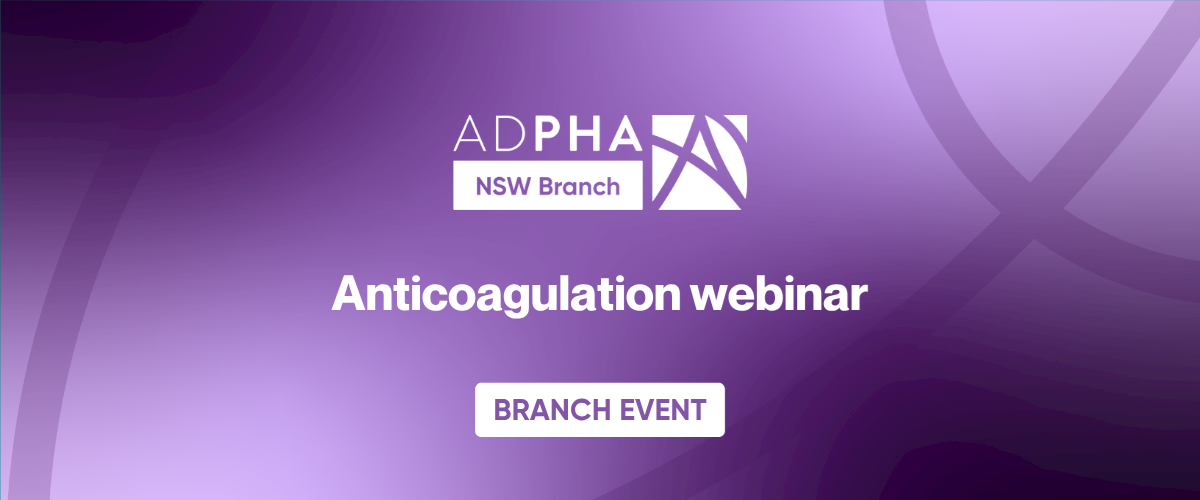 NSW Branch | Anticoagulation webinar 